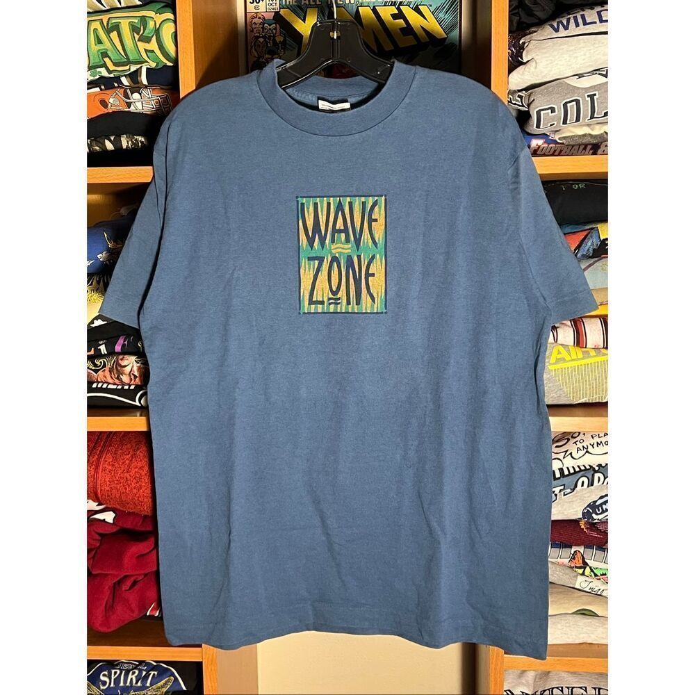 Vintage 90s Wave Zone Surf Skim Board Single Stitch Tee